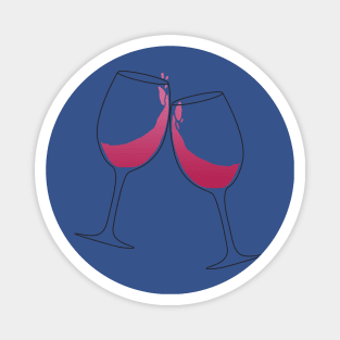 glass of wine 1 Magnet